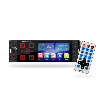 Xblitz RF350 CAM autoraadio tahavaatekaameraga, Bluetooth 4.0, kaugjuhtimispult, USB, lisasisend, 1DIN