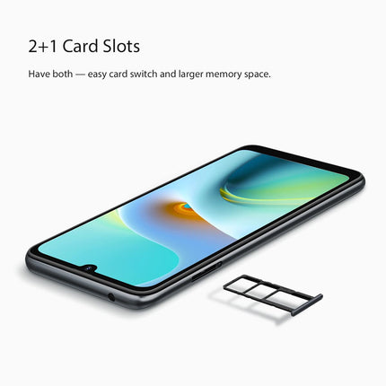 Blackview A50 4G Mobile Phone Unlocked, Octa Core 3GB 64GB (1TB Expandable), 13MP+5MP, 6.09'' HD+ Screen, 3 Card Slots, 4280mAh Battery, Dual SIM Smartphone Android 11, GPS Fingerprint Blue