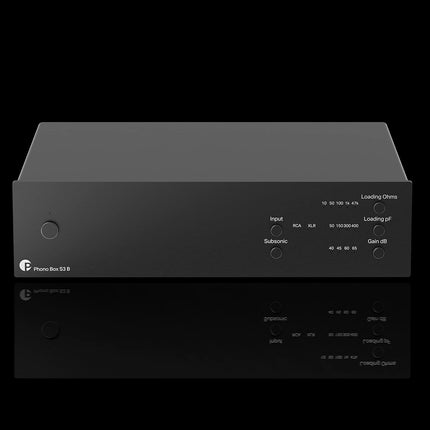 Phono Box S3 B, sümmeetriline audiofiilidele mõeldud fono-eelvõimendi, must