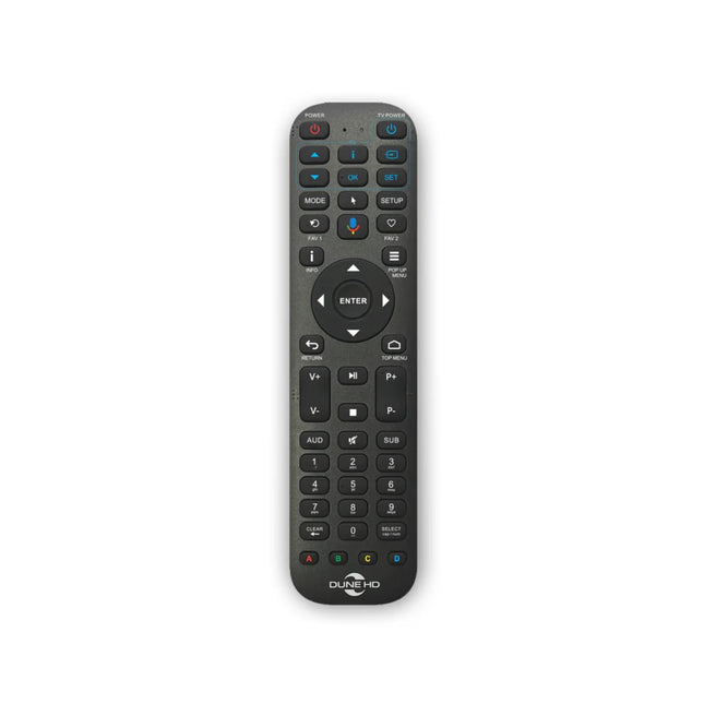 Dune HD Premium R4 Remote Control, IR, Bluetooth with Backlight, Microphone, Air Mouse, IR Learning Function, IR Mode, Extended Button Set