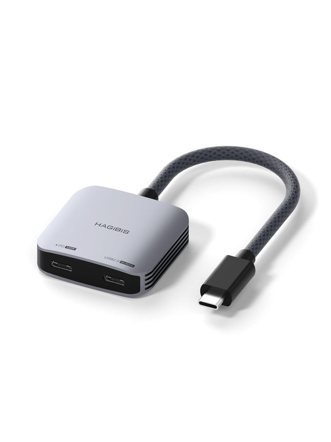 Hagibis AR-prillide adapter 8K @ 60Hz 4K kuni 144Hz USB-C prillid ja laadimismuundur, toiteplokk ja 100W PD komplekt XREAL, Viture, Rokid, Steam Decki ja ROG Ally jaoks