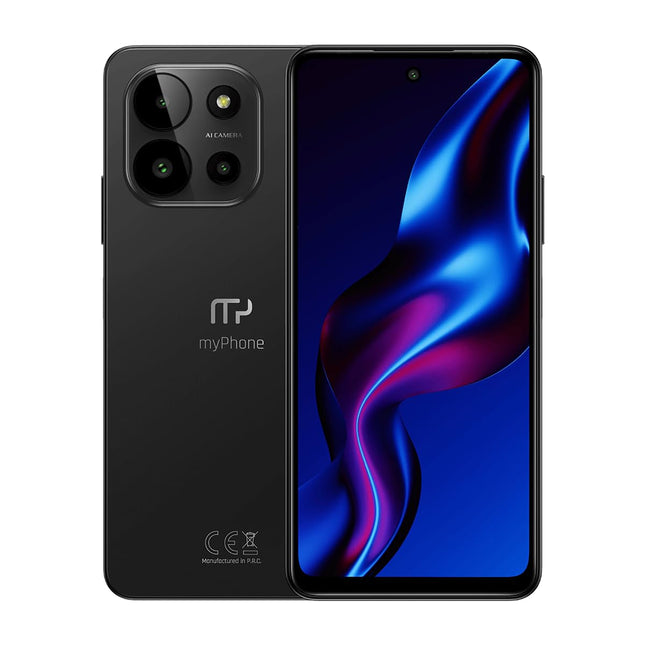Slim and elegant smartphone NFC function without contract myPhone N23 5G Cosmic Black + free case 5000mah battery 50mpx camera