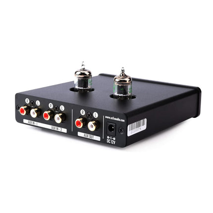 FX-Audio Tube-02 Pro Tube Headphone Amplifier, Vacuum 5725 Tube Preamplifier, Mini Hi-Fi Integrated Stereo Class A Amplifier Supports 32-600 Ohm Headphones, for