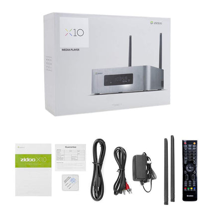 Zidoo® Mini PC Android X10 4K / 3D-ga, 2 GB muutmälu, 16 GB Bluetooth 4.0, integreeritud funktsioonid, HDMI-sisend, OpenWrt