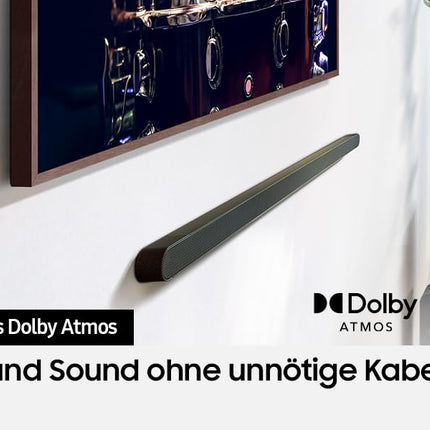 Samsung HW-S810GD 3.1.2-kanaliga üliõhuke heliriba teleritele, üliõhukese disainiga Bluetooth-kõlar, Q-Symphony, juhtmevaba Dolby Atmos / DTS:X [2024]
