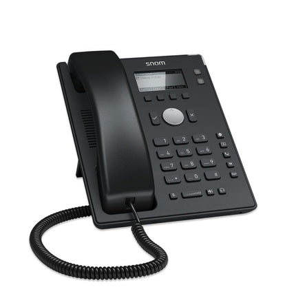 Snom D120 IP-telefon, SIP-lauatelefon, 2 SIP-identiteeti, PoE, graafiline taustvalgustusega ekraan, 360° teavitusindikaator, 5 eelmääratud funktsiooniklahvi, must, 00004361