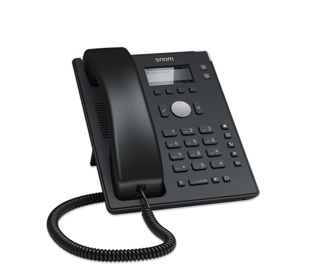 Snom D120 IP-telefon, SIP-lauatelefon, 2 SIP-identiteeti, PoE, graafiline taustvalgustusega ekraan, 360° teavitusindikaator, 5 eelmääratud funktsiooniklahvi, must, 00004361