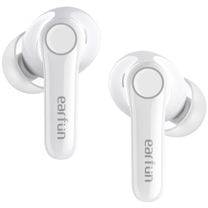 EarFun Air Pro 4 Bluetooth-kõrvaklapid adaptiivse hübriidmüra summutusega, aptX Lossless tehnoloogia, kõrglahutusega heli, LDAC, 6 mikrofoni, cVc 8.0 tehisintellektiga kõned, 52-tunnine aku tööiga, Multipoint, Bluetooth 5.4 ja kõrvasisese tuvastus.