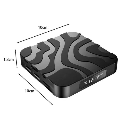 Namvo Android TV Box 12.0, 4GB RAM 32GB ROM Allwinner H618 neljatuumaline 5G + 2.4G kahekordne WiFi HDR10/6K 3D/BT4.0/H.265/4K väljundiga nutiteleriboks