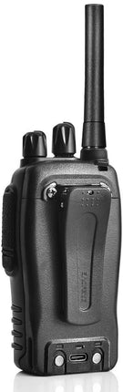Baofeng Walkie Talkie PMR446 kahesuunaline raadiosaatja, professionaalne 16 kanaliga intercom, 2-osaline laetav saatja-vastuvõtja komplekt kõrvaklappide ja LED-valgusega