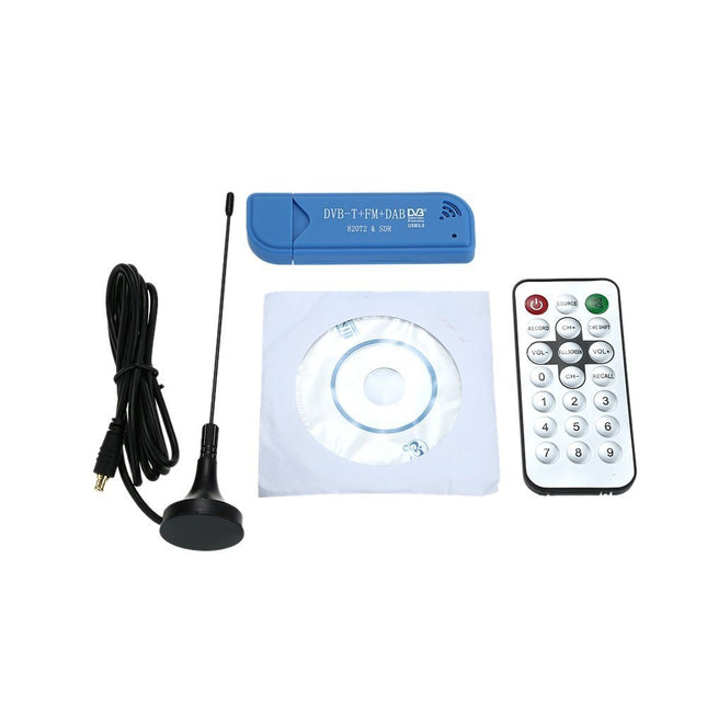 DollaTek digitaalne USB 2.0 DVB-T SDR+DAB+FM HDTV TV-tuuneri vastuvõtja pulk RTL2832U+R820T2 toetab Windows 2000/XP/Vista/Win7