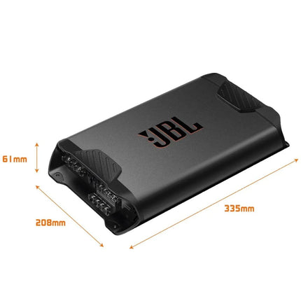 JBL Concert A704 4-kanaliline AB-klassi autovõimendi - autovõimendi 4 x 70 vatti RMS - 1000 vatti tippvõimsus 4 autokõlari või 2 pluss 1 subwoofer või 2 kõlari jaoks