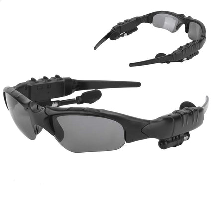 Goshyda Bluetooth Polarized Glasses, Portable Smart 5.0 Wireless Sunglasses Sports Driving Glasses with Stereo Earbuds, for Talking, Listening to Music (Yellow Lens)