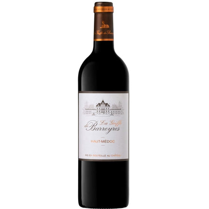 Kinkekomplekt puidust karbis – Kuiv punane vein – La Griffe de Barreyres – Haut Médoc AOP – Aastakäik 2018 – Terra Vitis