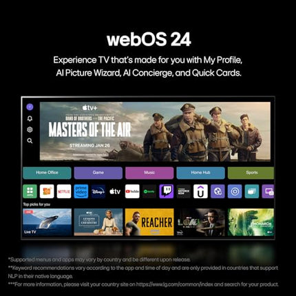 LG 43NANO81T6A TV 43" (109 cm) NanoCell TV (α5 Gen7 4K AI processor, webOS 24, HDR10, up to 60Hz) [Model year 2024]