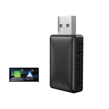 Wireless CarPlay and Android Auto Adapter, 2 in 1 Converter, Wired to Wireless CarPlay for Car Radio