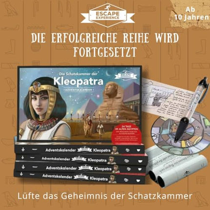 Escape Experience Advent Calendar - Cleopatra's Treasury: Puzzles for 24 days. The Escape Advent Calendar success with mysterious objects