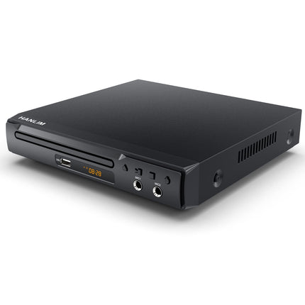 Mini DVD-mängija Scart kompaktne CD-mängija, regioonivaba HDMI DVD-mängija telerile, HD DVD/CD/VCD-mängijaga, USB, 2 mikrofoniliidest, HDMI/AV-kaabel, integreeritud PAL/NTSC telerisüsteem, metallkorpus