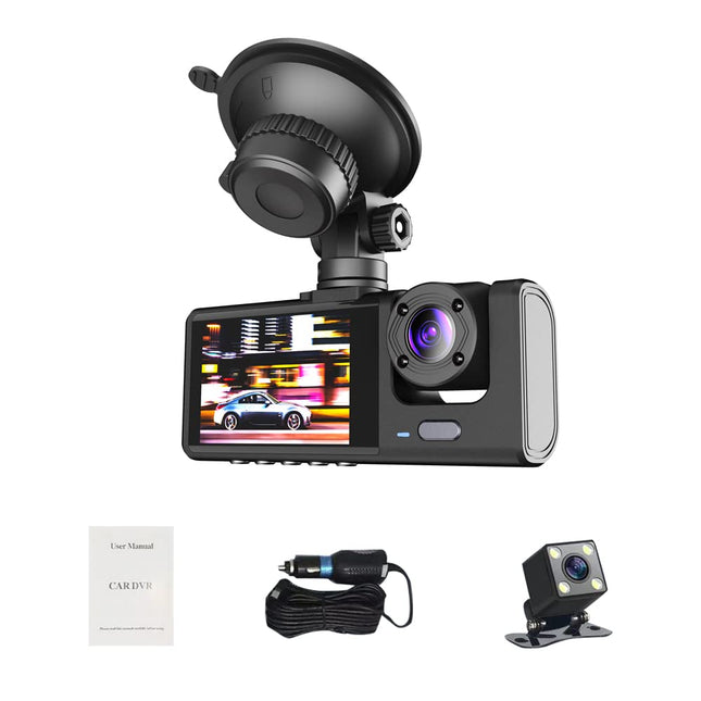 Aumotop Dashcam Car 1080P DVR, Dashcam Car Eesmine Tagumine Salvesti Tahavaatekaamera Sõidu Salvesti, 2-tolline Ekraan, Toetab Öise Nägemise Salvestustsüklit Ühe Klahviga Lukk
