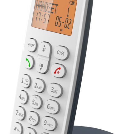 Logicom ILOA 150 Cordless landline phone without answering machine – Solo – analog and DECT phones – Slate