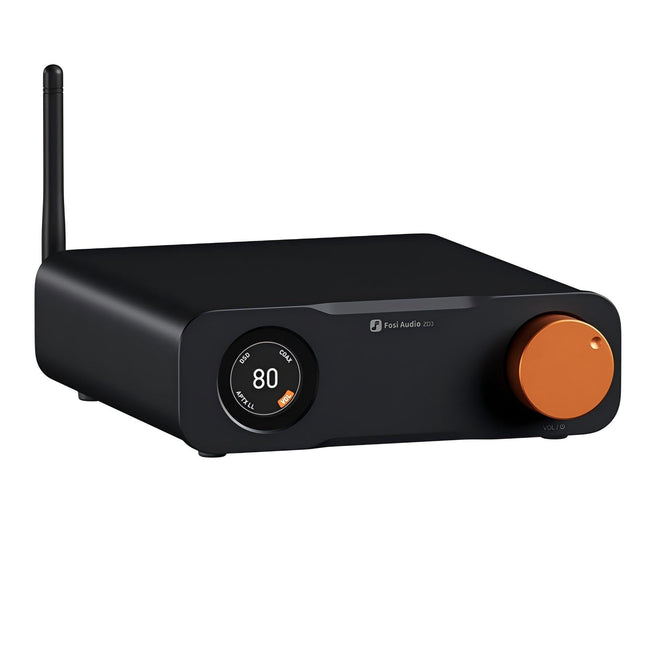 Fosi Audio ZD3 lauaarvuti DAC eelvõimendi, täielikult tasakaalustatud DA konverter ES9039Q2M-iga koduse stereo võimendi jaoks, TV HDMI ARC/Bluetooth/USB/optilised/koaksiaalsisendid, XLR/RCA väljundid koos kaugjuhtimispuldiga