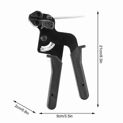 Estink stainless steel cable tie pliers, cable tie clamping and cutting tool, cutting width within 12 mm