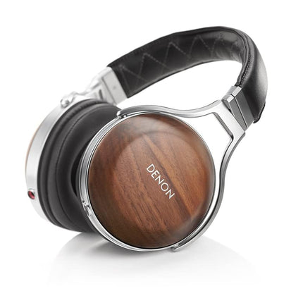 Denon AH-D7200 Premium kõrvaklapid pähklipuust kõrvaklappidega, HiFi kõrvaklapid, kõrglahutusega heli, 50 mm FreeEdge draiverid, eemaldatav 7N vaskkaabel, must