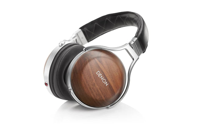 Denon AH-D7200 Premium kõrvaklapid pähklipuust kõrvaklappidega, HiFi kõrvaklapid, kõrglahutusega heli, 50 mm FreeEdge draiverid, eemaldatav 7N vaskkaabel, must