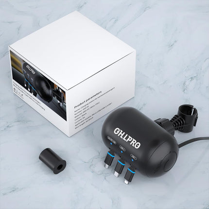 OHLPRO mitme peatoega sissetõmmatav autolaadija, 3-ühes USB-C laadimiskaabel, sissetõmmatav tagaistme autolaadija iPhone'ile, Samsungile, Androidile, ideaalne taksodele, Uberile, šofööridele, reisitarvikutele