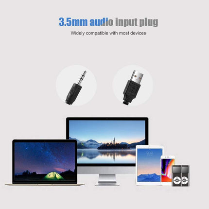 USB-heliriba arvuti kõlar, juhtmega stereoheliriba muusikapleier bass ruumilise heli kastiga 3,5 mm sisend lauaarvuti/sülearvuti/teleri/nutitelefoni/tahvelarvuti/MP3/MP4 jaoks (must)