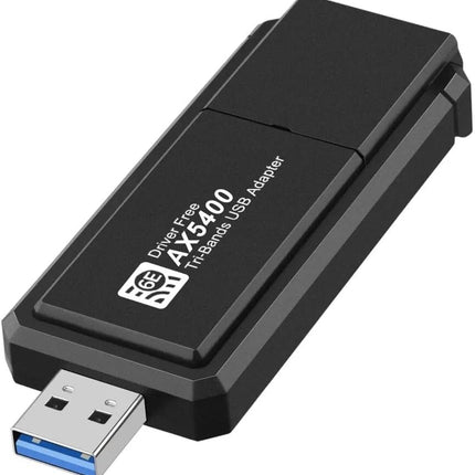 WiFi 6E AX5400 WiFi Adapter USB 3.0 5400 Mbps Wireless Network Card Triple Bands 6GHz with Antenna for PC Laptop Computer