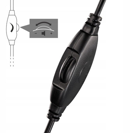 Hama "ShellTV" juhtmega kõrvaklapid (kaabliga kõrvaklapid, kõrvaklapid, pika kaabliga, 6 m kaabel, 3,5 mm pesa, 6,35 mm adapter, muusikakõrvaklapid, teleri kõrvaklapid, kullatud) mustad