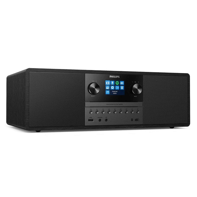 Philipsi TAM6805 50W kõik-ühes mikromuusikasüsteem internetiraadio, Bluetoothi, Spotify Connecti, USB, CD-mängija, DAB+, FM-i ja bassreflekskõlaritega – kompaktne helisüsteem koju, kontorisse või kööki