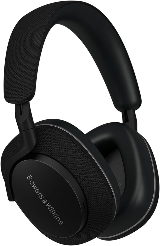 Bowers &amp; Wilkins PX7 S2e kõrvapealsed juhtmevabad mürasummutavad kõrvaklapid Qualcomm aptX™ adaptiivse ja kiire laadimisega, 30 tundi taasesitust, kuus sisseehitatud mikrofoni, antratsiitmust