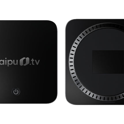 waipu.tv Box | Includes remote control with illumination | TV via Wi-Fi | LAN | HDMI | 4K | HDR10+ | Dolby Vision | Dolby Atmos | Voucher for 3 months of 300 TV channels &amp; 40,000 films &amp; series