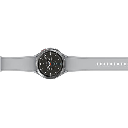 Samsung Galaxy Watch4 Classic, Round Bluetooth Smartwatch, Wear OS, Rotating Bezel, Fitness Watch, Fitness Tracker, 46 mm, Silver (German Version)