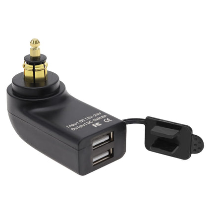 eMagTech mootorratta kahe USB-laadija asendus, ühildub F800GS F650GS F700GS R1200GS R1200RT USB-laadimispesa 2,4 A DC 12V-24V