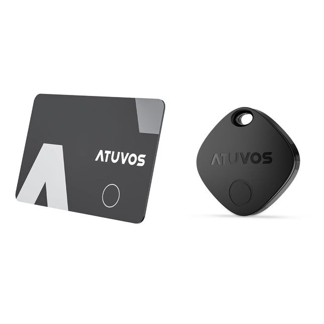 ATUVOS rahakoti jälgimiskaart õhuke 1,6 mm ja nutikas õhusilt, mis ühildub Apple Find My rakendusega (ainult iOS, Android ei ole toetatud), Bluetoothi ​​esemete leidja reisikohvri/rahakoti/kohvri/kottide ja muu jaoks