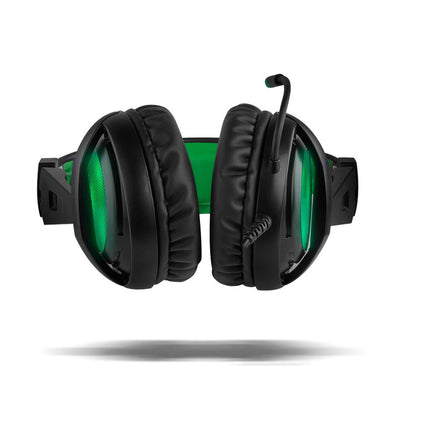 BG Xonar-X6 binaural peakomplekt, must, roheline, kõrvaklapid – kõrvaklapid (mängukonsool/arvuti/mängud, binaural, peavõruga, must, roheline, kunstnahk)