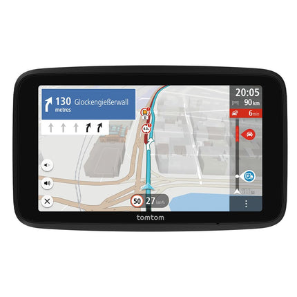 TomTom Truck Sat Nav GO Professional 2nd Generation (6" capacitive touchscreen with maps of Europe and real-time traffic information, specifically designed for trucks, vans, buses, and large vehicles)
