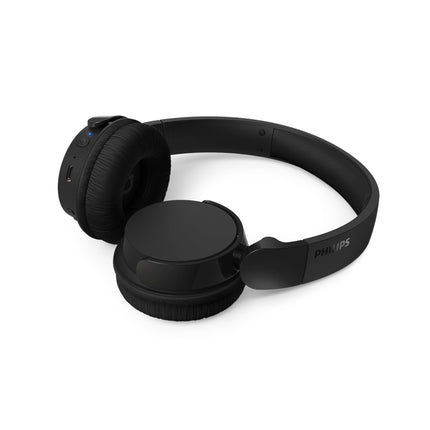PHILIPS TAH4209BK kerged kõrvapealsed juhtmevabad Bluetooth-kõrvaklapid passiivse mürasummutusega – 55 tundi mänguaega, selged kõned, dünaamiline bass, 2 tundi USB-C laadimist – mustad