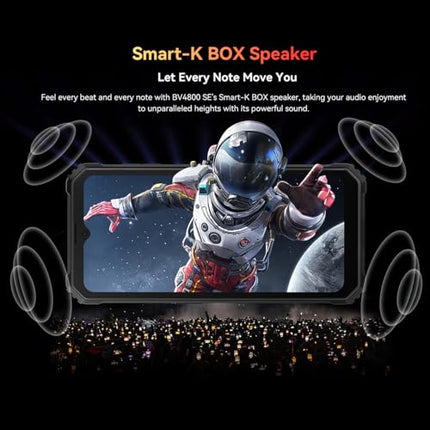 Blackview BV4800 SE välistingimustes kasutatav mobiiltelefon, 5100mAh, 12GB+64GB/2TB (2025), lepinguta nutitelefon, 6.56" 90Hz, IP69K veekindel, ehitusplatsi telefon, 16MP+8MP/kaks 4G/OTG/GPS/NFC (roheline)