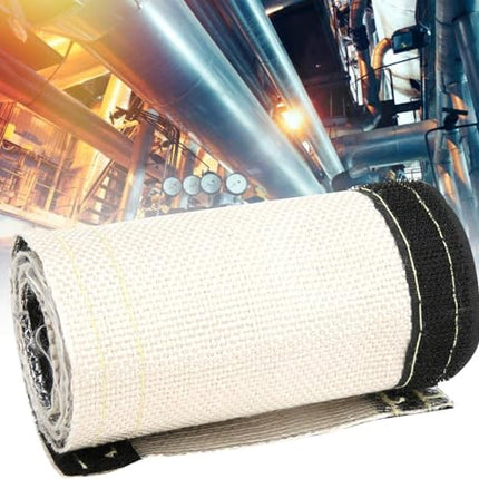 2 komplekti kuumakilpi alumiiniumitud voolikut, 600 x 106 mm isoleeritud traadist voolikukate, isoleeritud traadist voolikukate valkjas kuumakilp hõbedane vooliku juhtme kaitsebarjäär