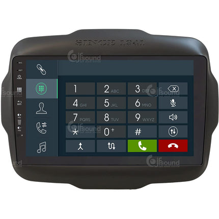 Isikupärastatud autoraadio Jeep Renegade'ile Android GPS Bluetooth WiFi USB DAB+ Puuteekraan 9" 8-tuumaline Carplay AndroidAuto