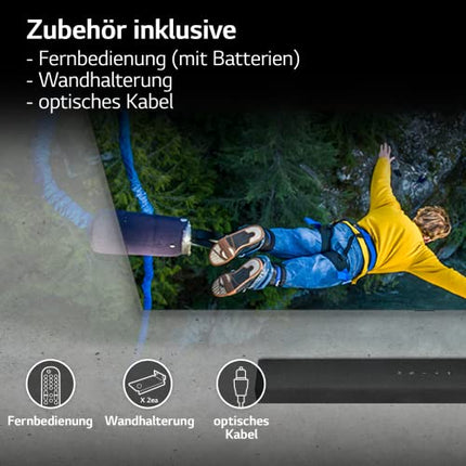 LG DS40Q 2.1 heliriba (300W) juhtmevaba subwooferiga (HDMI, Bluetooth), must