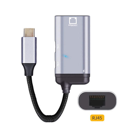 xiwai USB-C Type-C USB 3.1 kuni 1000 Mbps gigabiti Etherneti võrgu-LAN-adapter PD toitepordiga