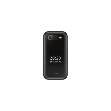 Nokia 2660 Flip lukustamata, 2,8-tolline ekraan, suured klahvid, suurepärane heli, suumiga kasutajaliides, hädaabinupp, pöörlev kõnehaldusfunktsioon, tagumine kaamera - must