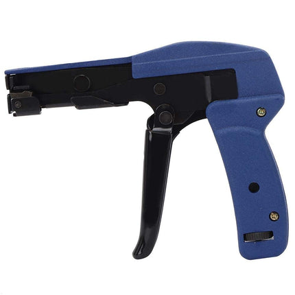 Cable Tie Gun, Blue Chrome Vanadium Alloy Steel Nylon Cable Tie Tensioning Tool Nylon Cable Tie Cutting Tool, Nylon Cable Tie Fastening Tool