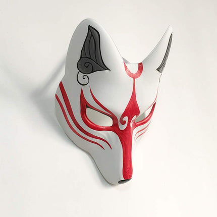 YangYong Kitsune rebase mask Halloweeni maskipeoks, Kabuki PU maskid kostüümideks