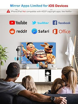 4K Wireless HDMI Dongle, AT-Mizhi Display HDMI Screen Mirroring Display WiFi HDMI Connector Supports/DLNA/Airplay for Android/i-OS/Windows/Mac OS/HDTV/Monitor/Project